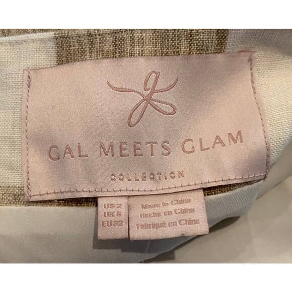 GAL MEETS GLAM COLLECTION Bailey Cross Back Jumpsuit Size US/2 - Picture 7 of 8